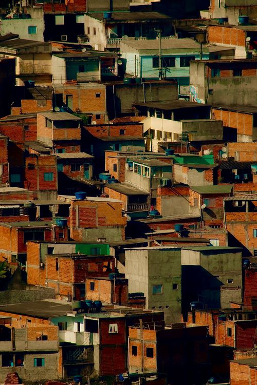 Favela Rooftops Basketball Court in City Favela · Free Stock Photo