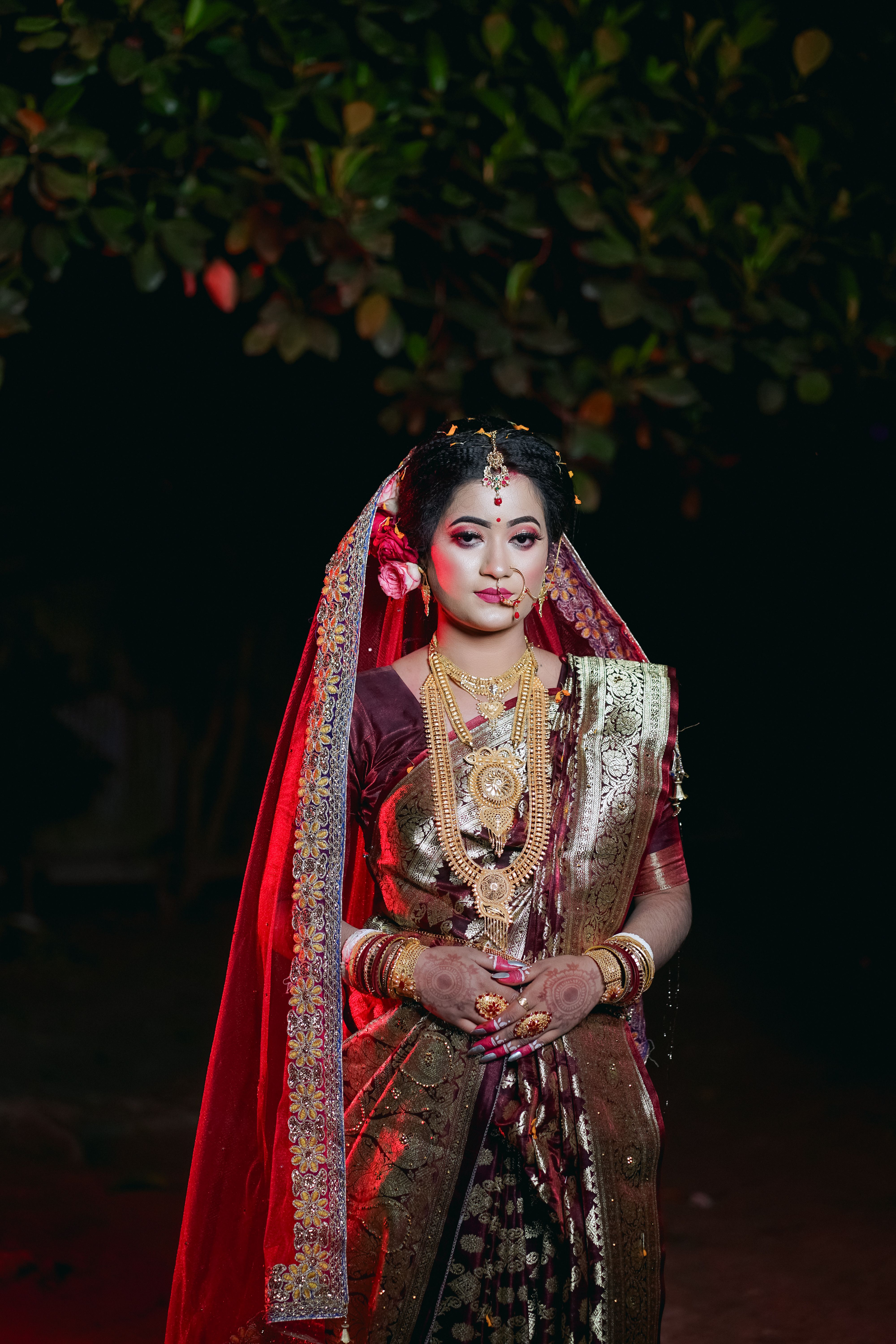 Indian woman in traditional wedding dress · Free Stock Photo