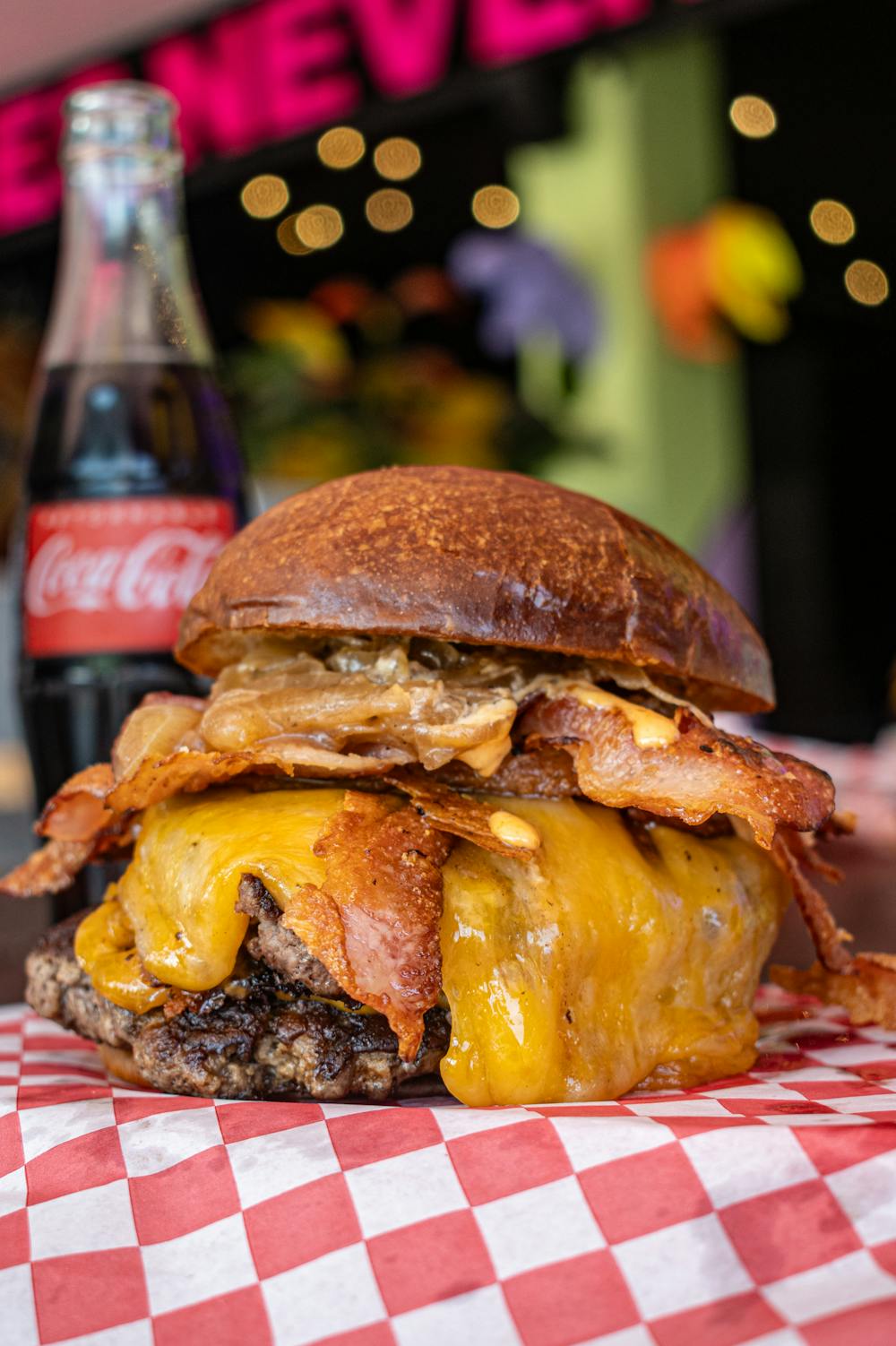 Blue Cheese and Caramelized Onion Elk Burgers
