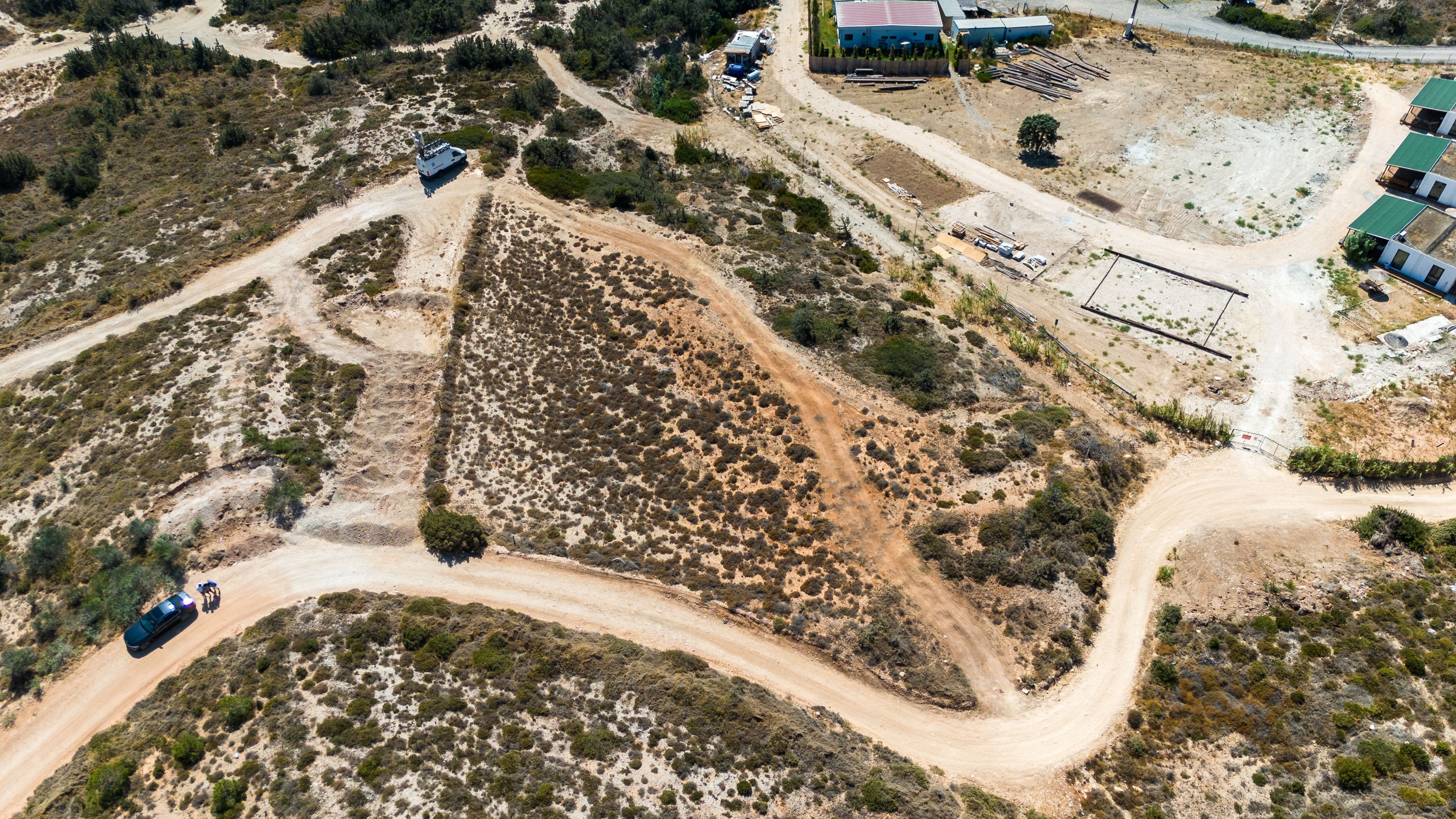 境界を確定し区画を明確にした住宅地の土地