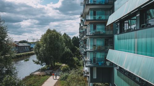 Free Immeubles le long de la Vilaine - Rennes Stock Photo