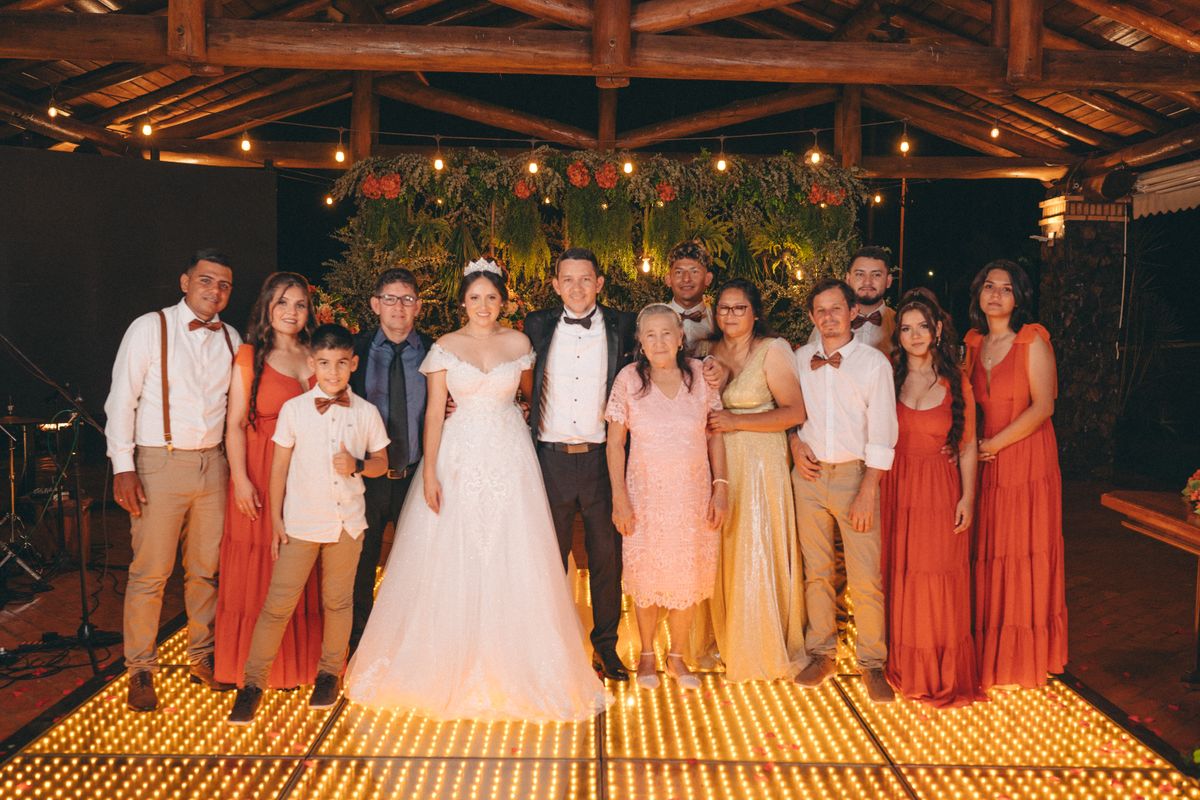 Kids dressed up at family wedding