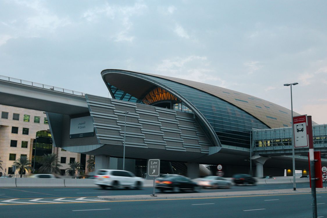 Metro Station In Dubai Free Stock Photo Metro Station In Dubai Free Stock Photo