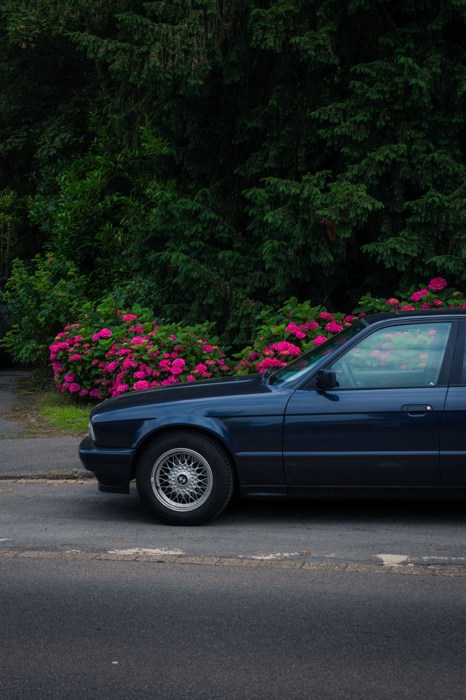 A car parked on the side of the road · Free Stock Photo