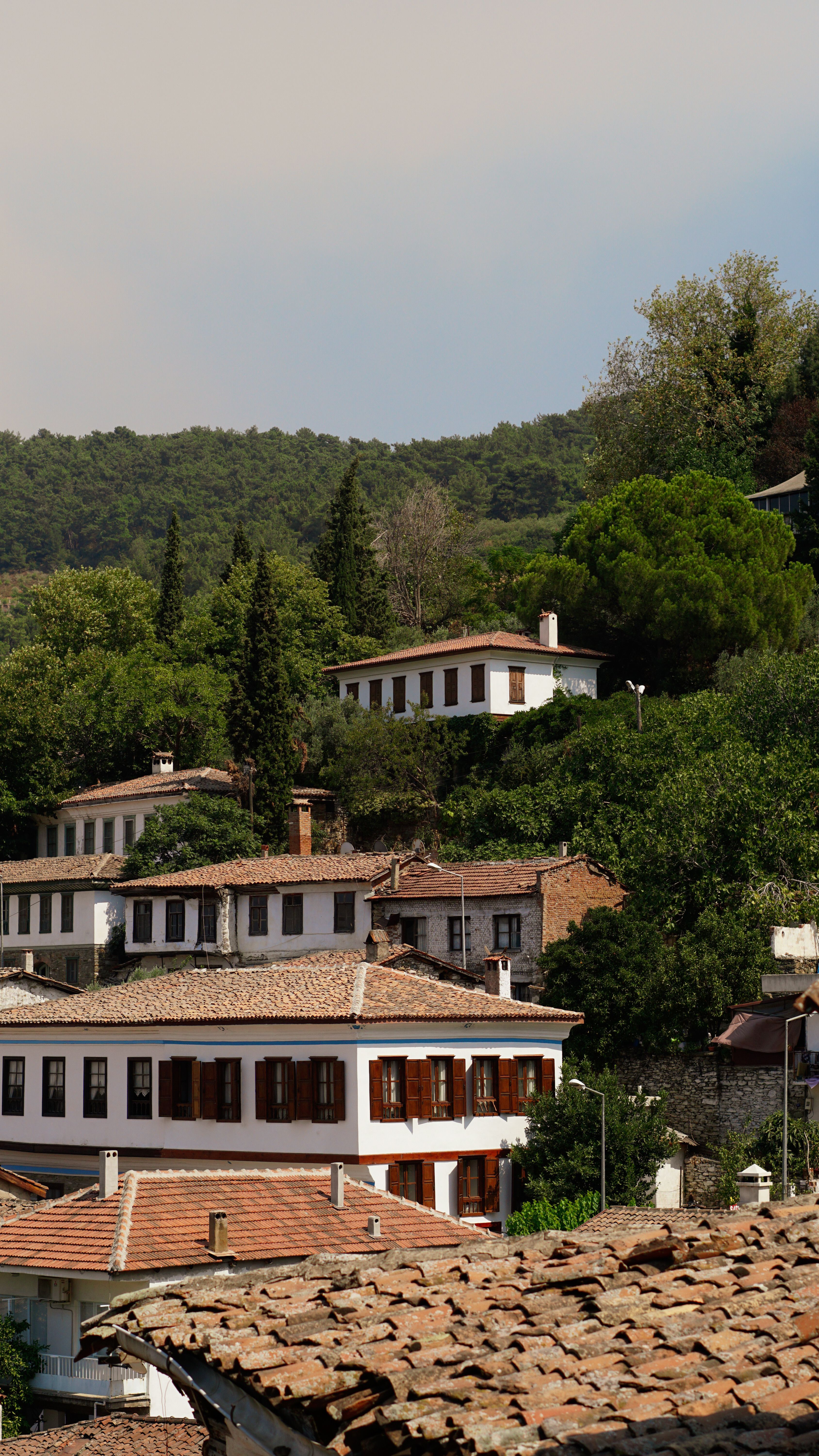 Traditional Turkish houses in the scenic village of Şirince, İzmir.