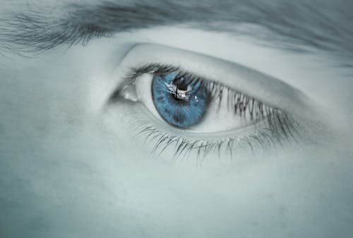 青い目の瞳孔の壁紙