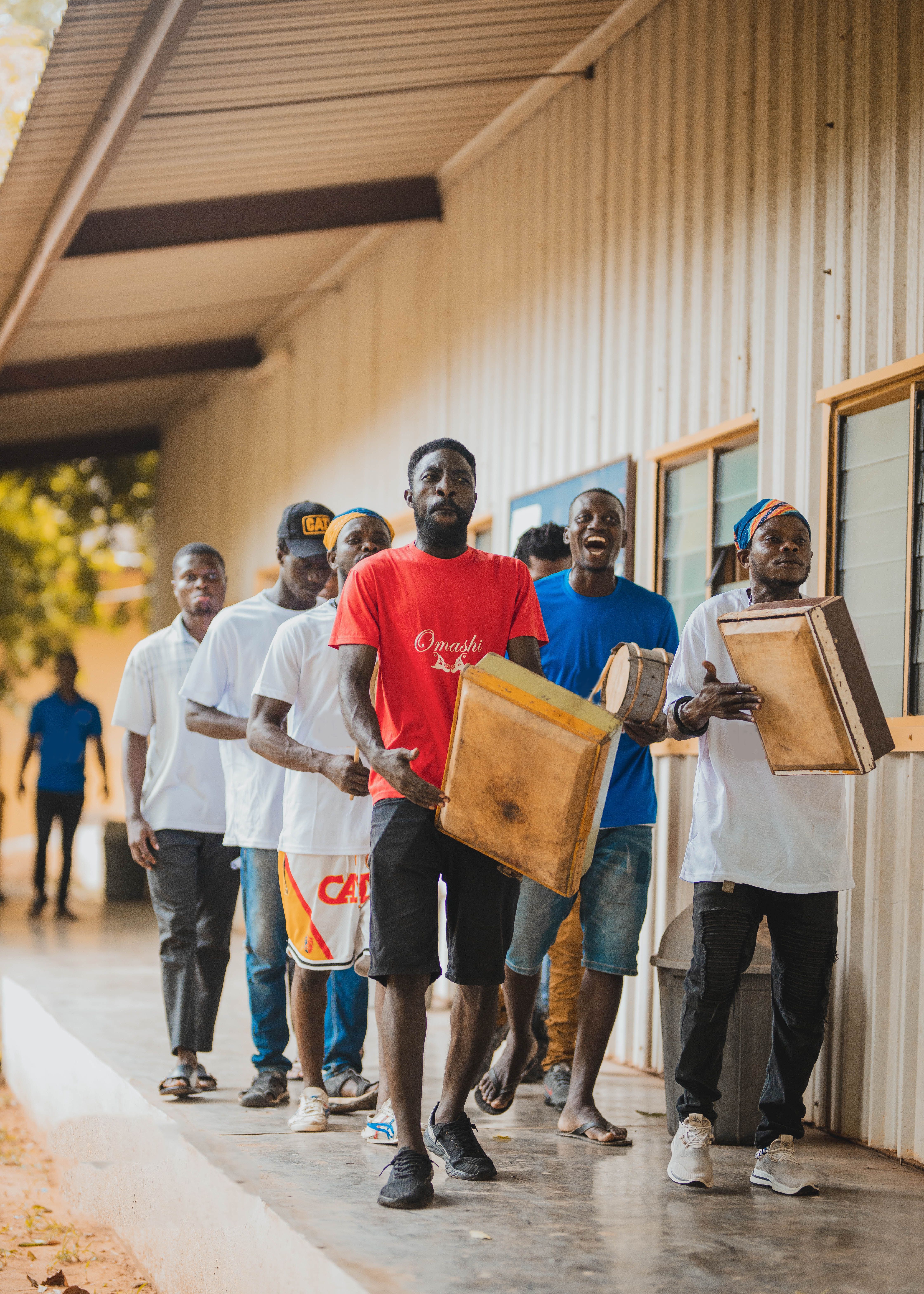 Ghanaian Youth In Celebration Free Stock Photo