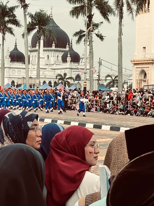 Free A girl with Malaysian flag on her cheek during Malaysian  Independence Day  Stock Photo