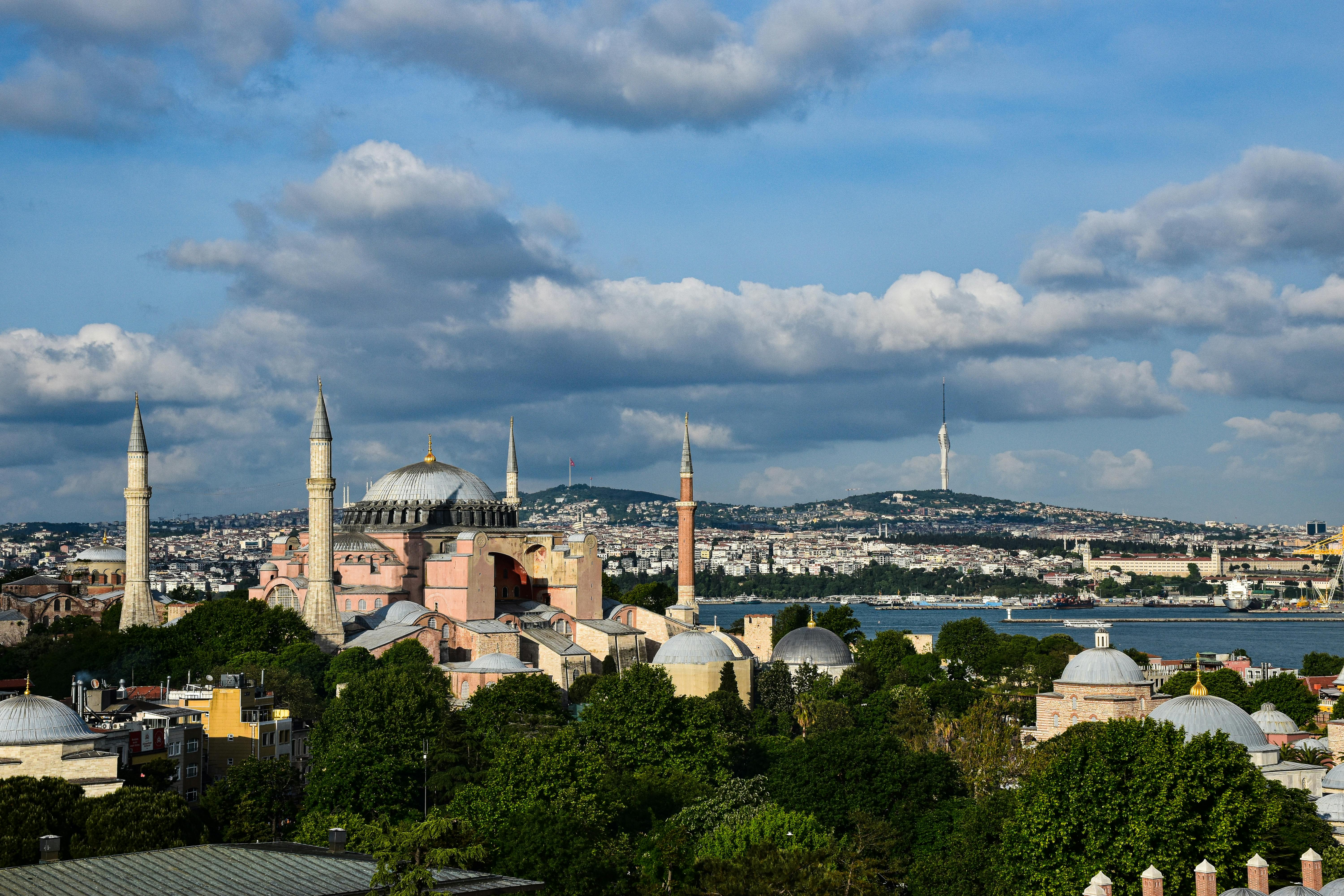 The view of the city of istanbul from a hill · Free Stock Photo