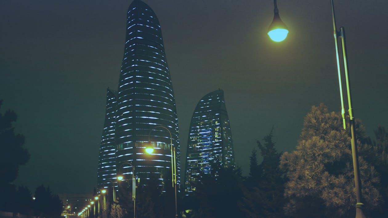 Low-angle Photography of Building at Night