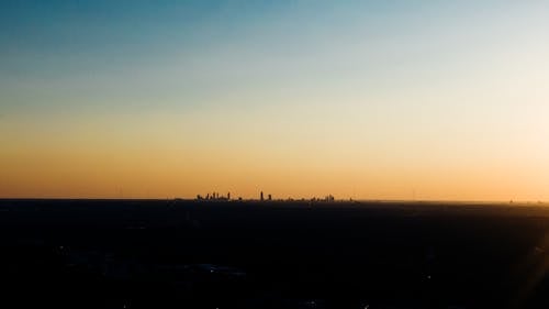 Vue Panoramique Du Ciel à L'aube