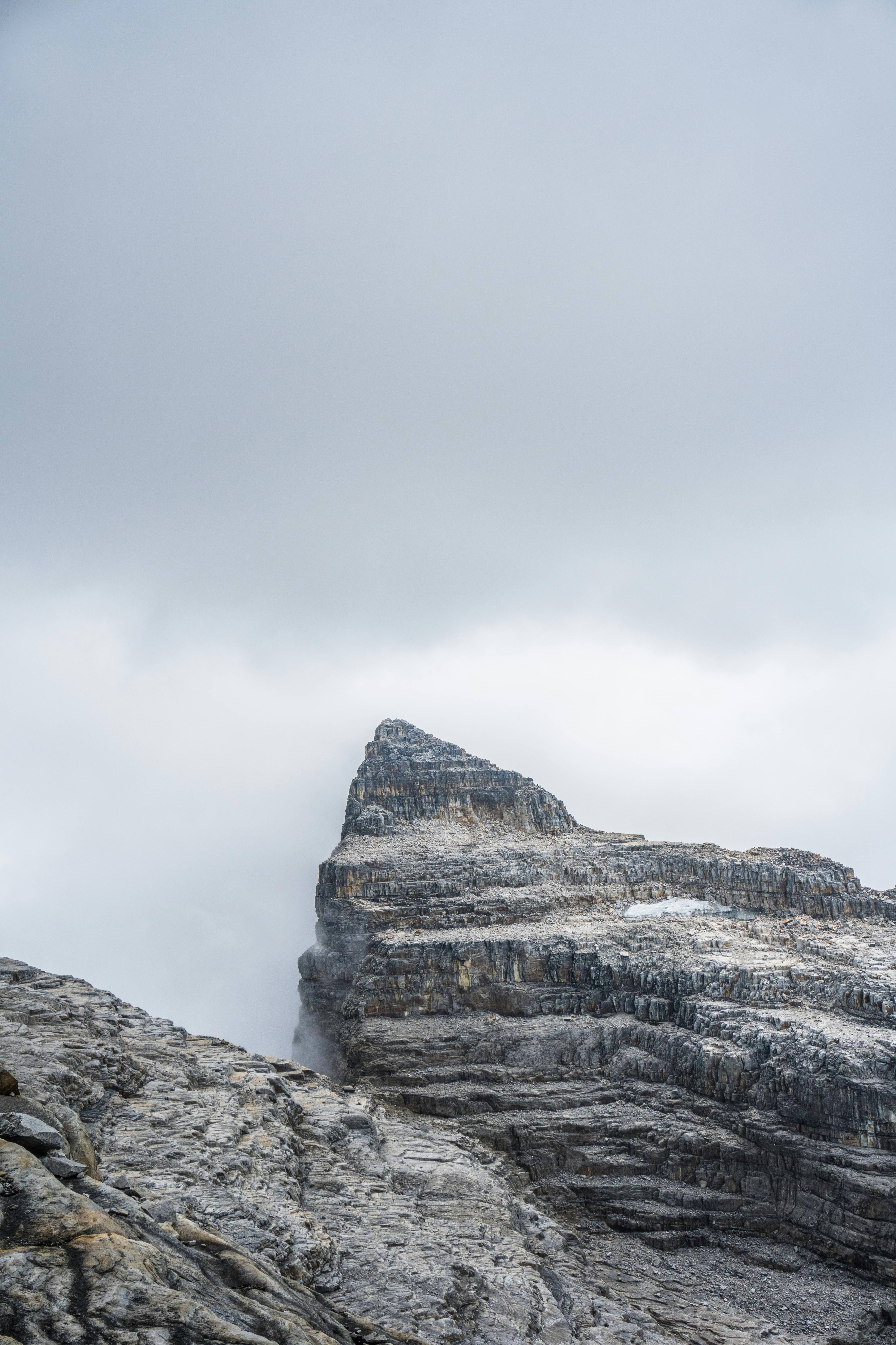 Prescription Goggle Inserts - Captivating snowy mountain peak in El Cocuy National Park, Colombia under cloudy skies.