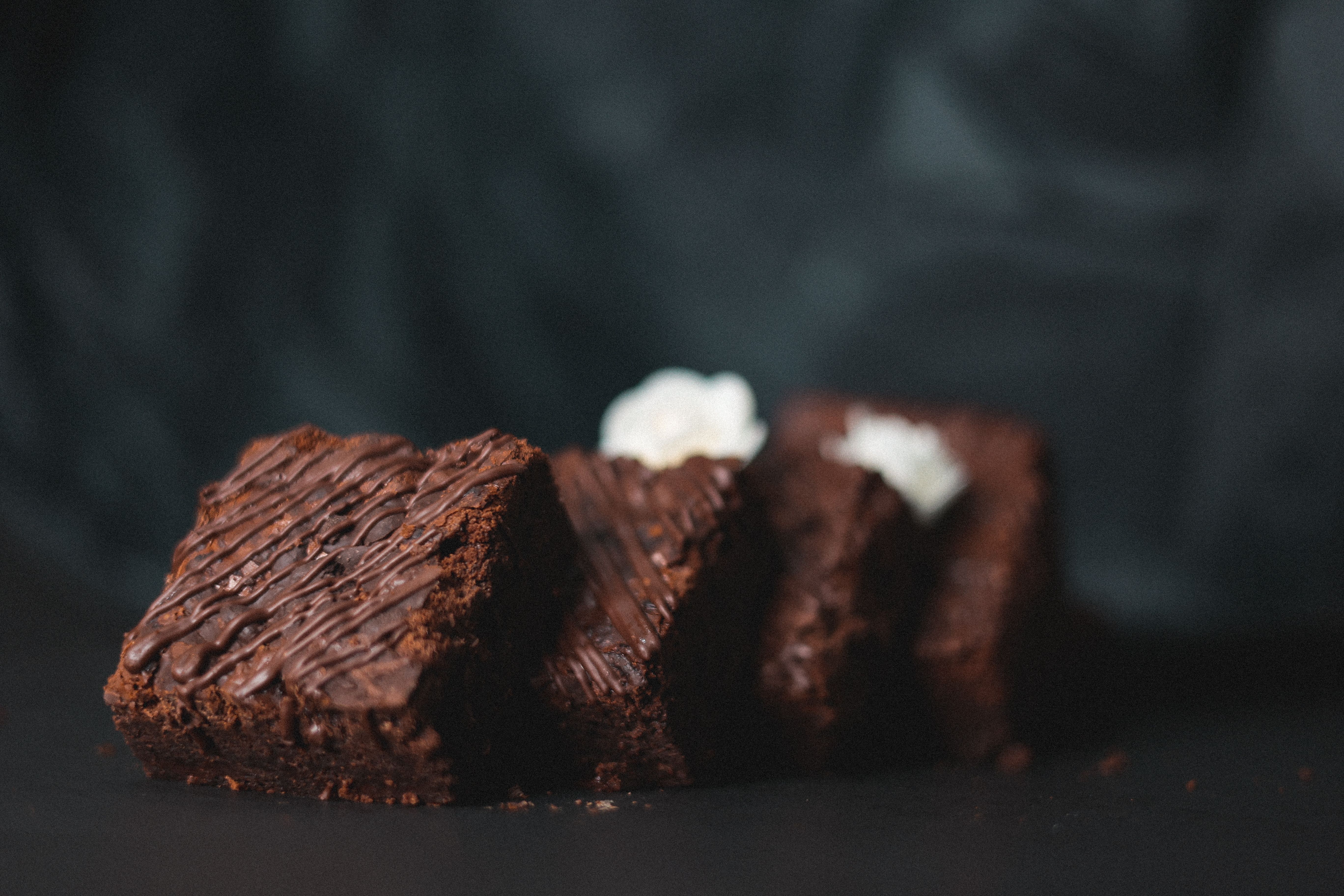Brown-Sugar Brownies with a Berry Compote