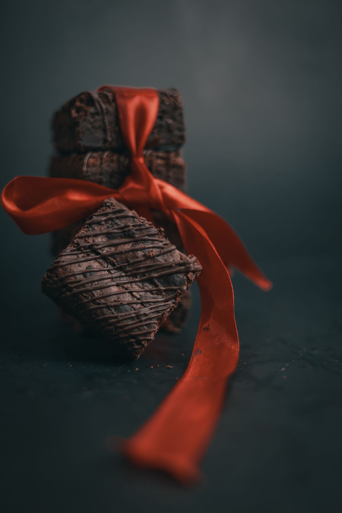 Brownie Gift Box with Ribbon, 9 pieces