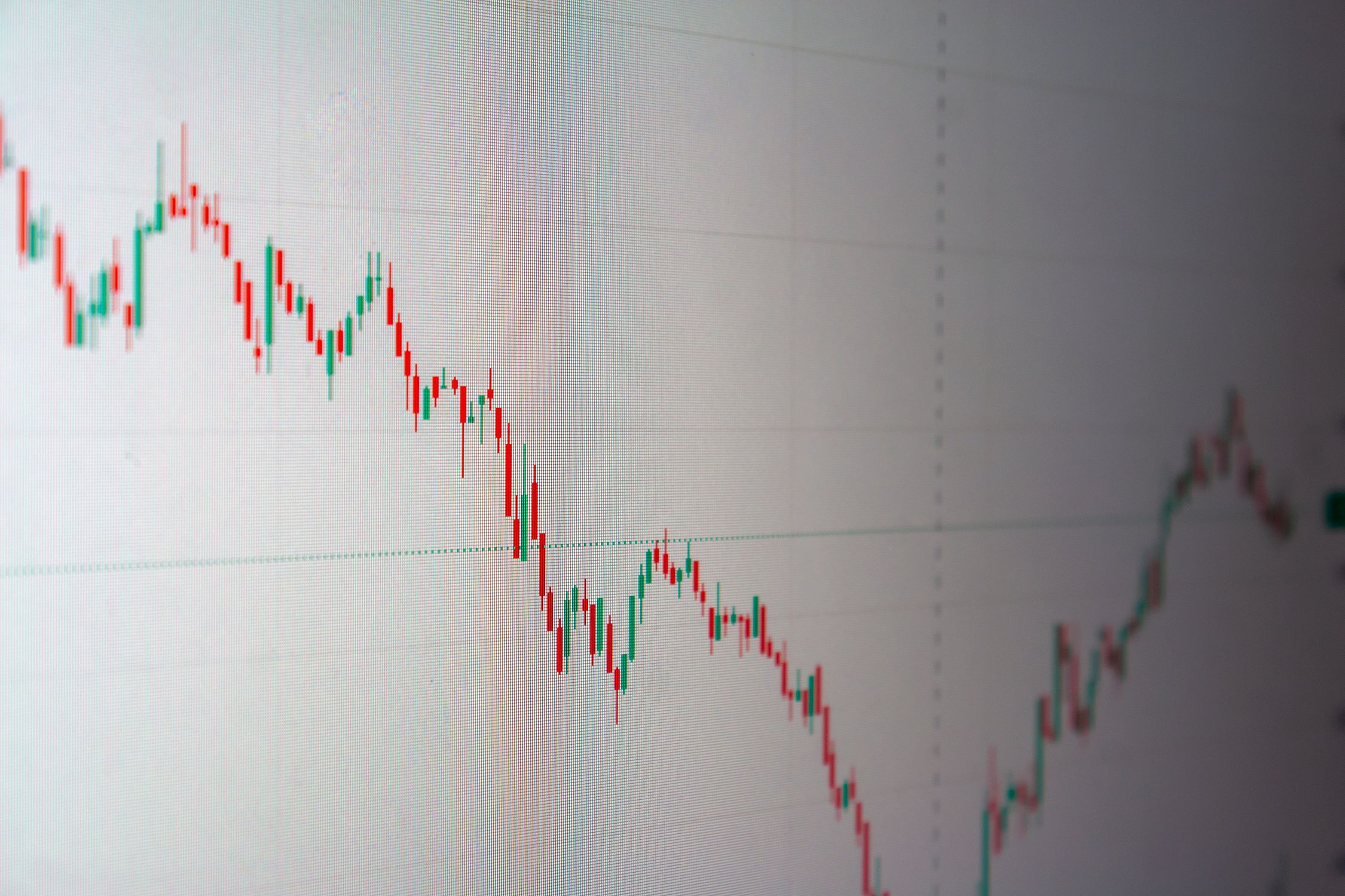 A close up of a stock chart · Free Stock Photo