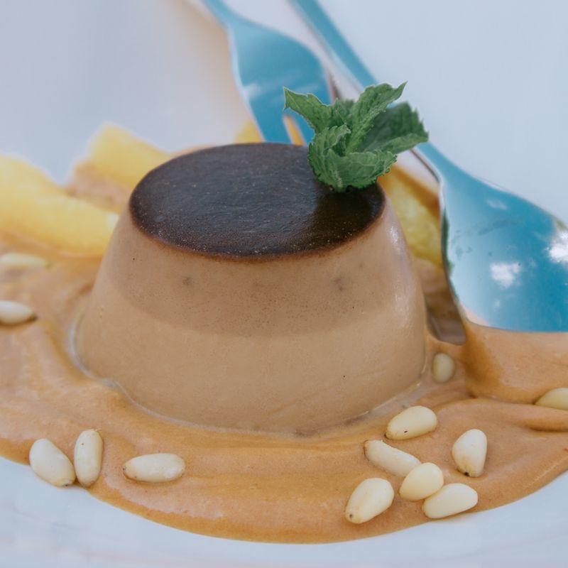 Instant Pot Lavender and Honey Panna Cotta with Crispy Sesame Shards