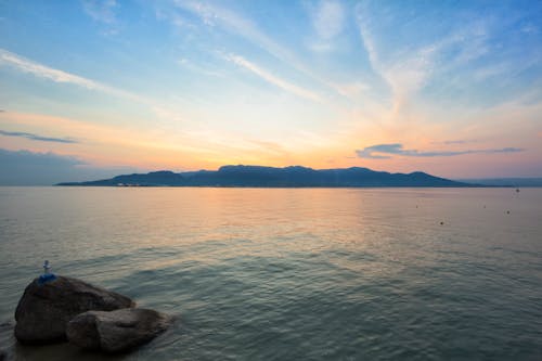 Free stock photo of beach, beautiful sunset, blue