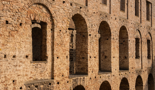 Free Explore the ancient stone arches of a historic building in Öland, Sweden, reflecting classic architecture. Stock Photo