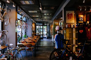 Bikes Inside Store