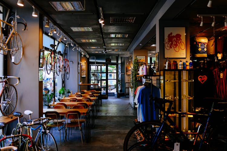 Bikes Inside Store