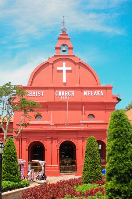 45. Christ Church Melaka Ikon Merah Kota Bersejarah 45. Christ Church Melaka Ikon Merah Kota Bersejarah