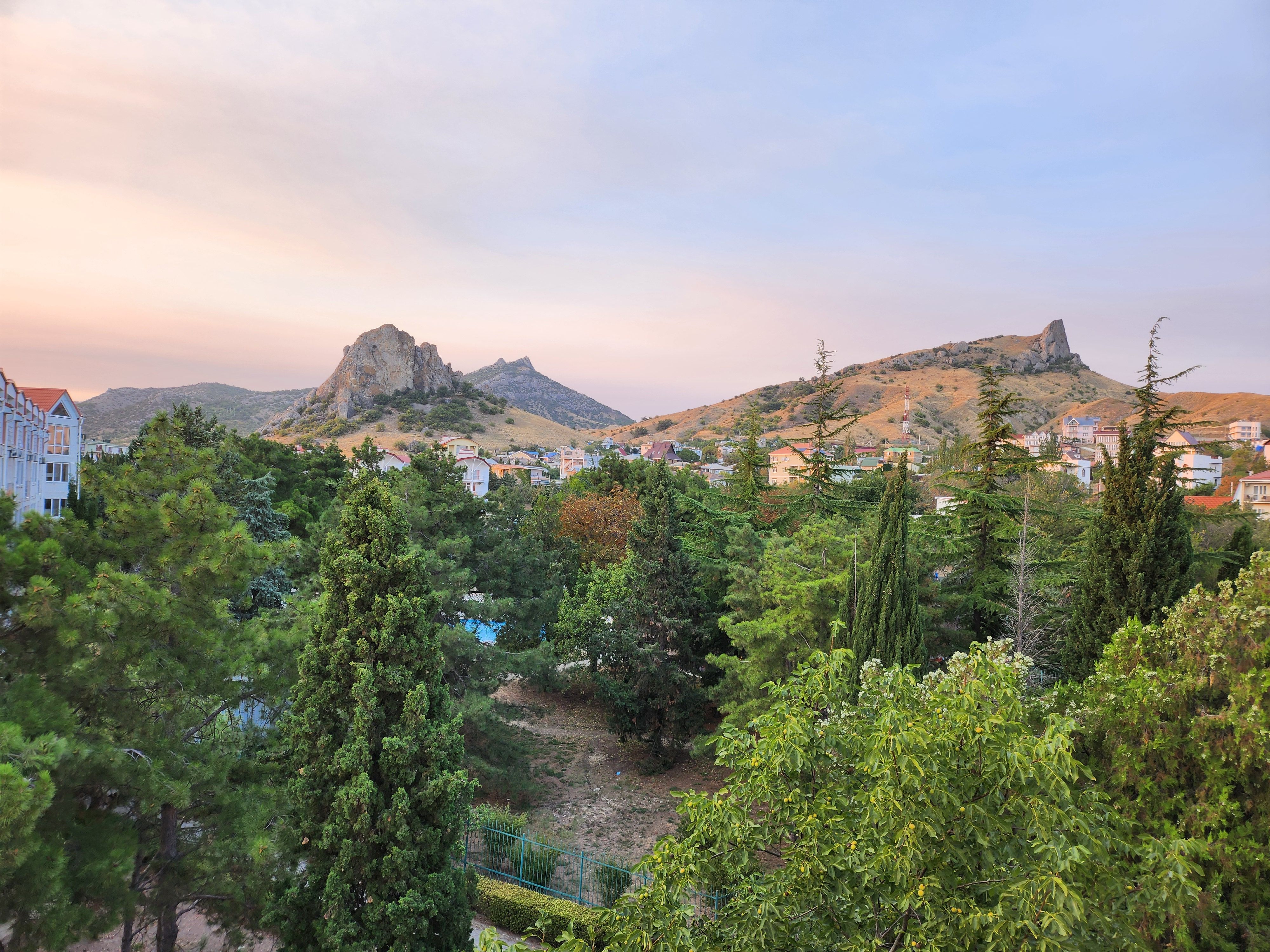 Scenic Landscape of Mountainous Village at Sunrise · Free Stock Photo