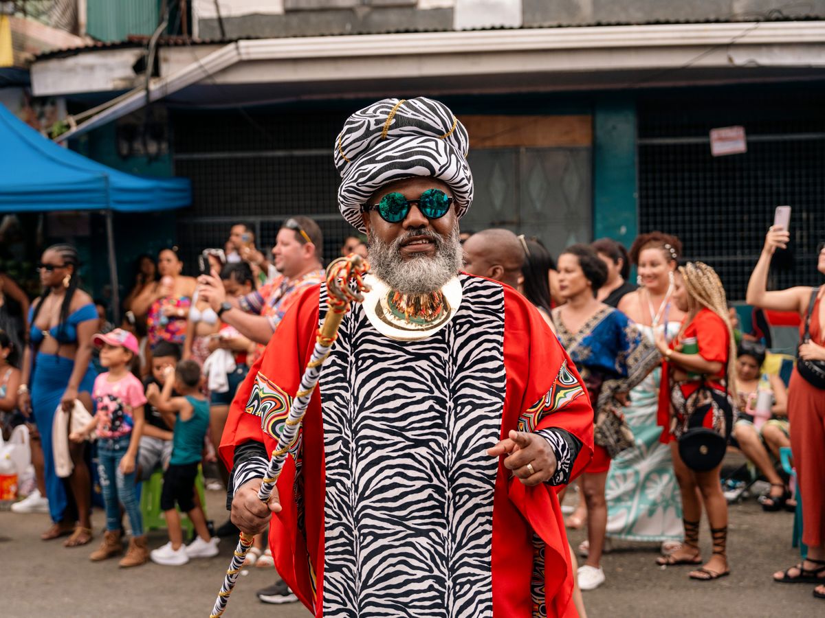 Afro-Caribbean street festival in Limón, Costa Rica