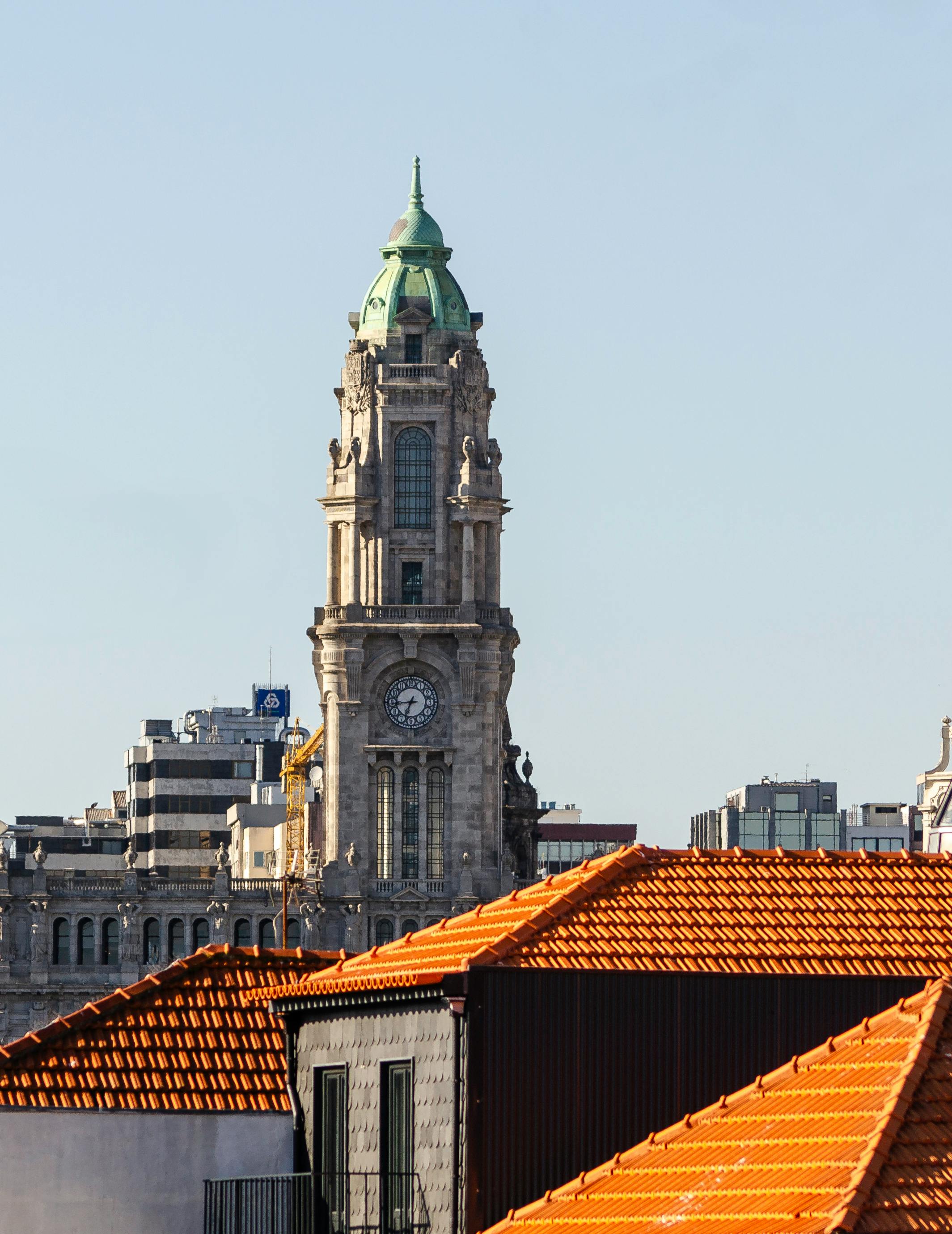 the tower of porto city hall