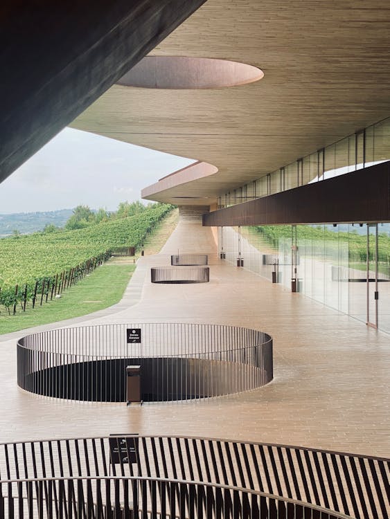 Free Antinori Nel Chianti Classico Winery by the Vineyard in Bargino Stock Photo
