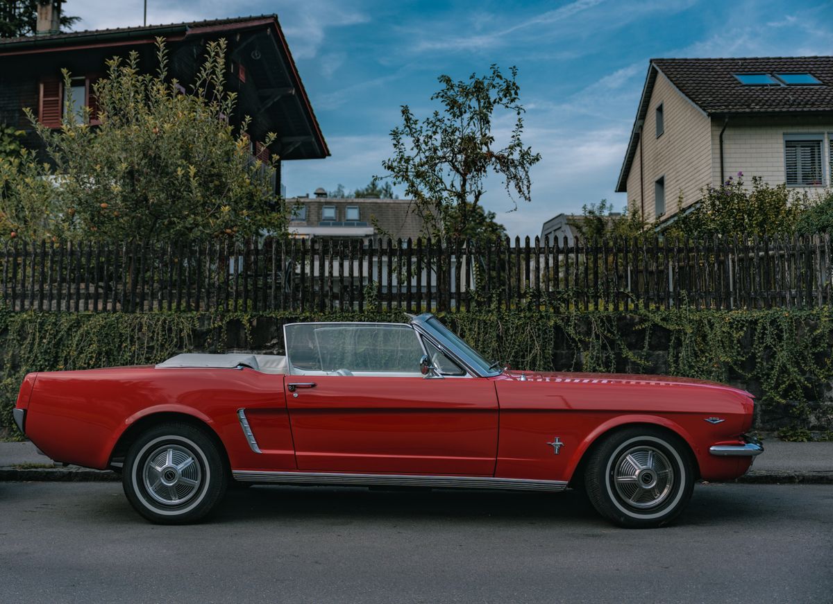 Classic Convertible on a Sunny Road Trip · Free Stock Photo