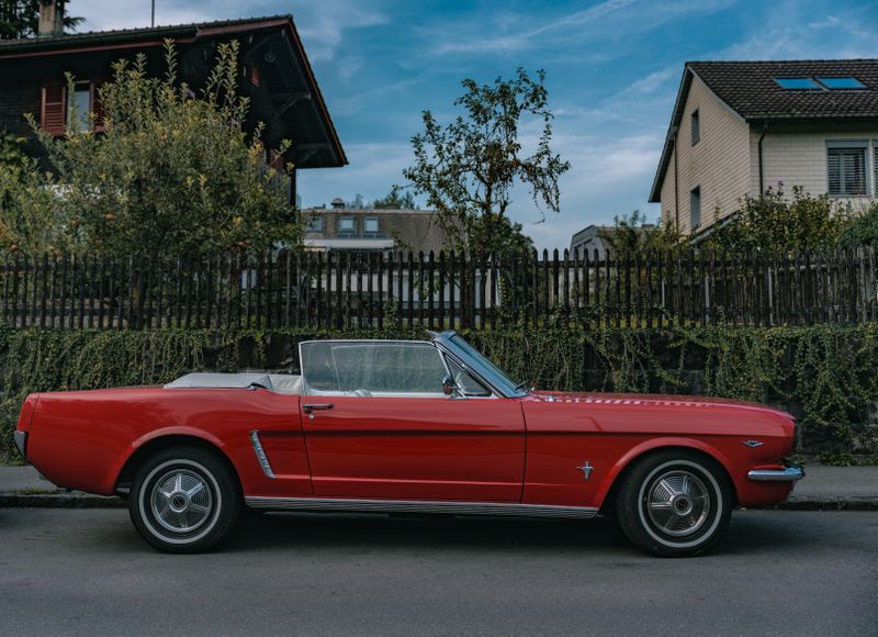 Classic Convertible on a Sunny Road Trip · Free Stock Photo