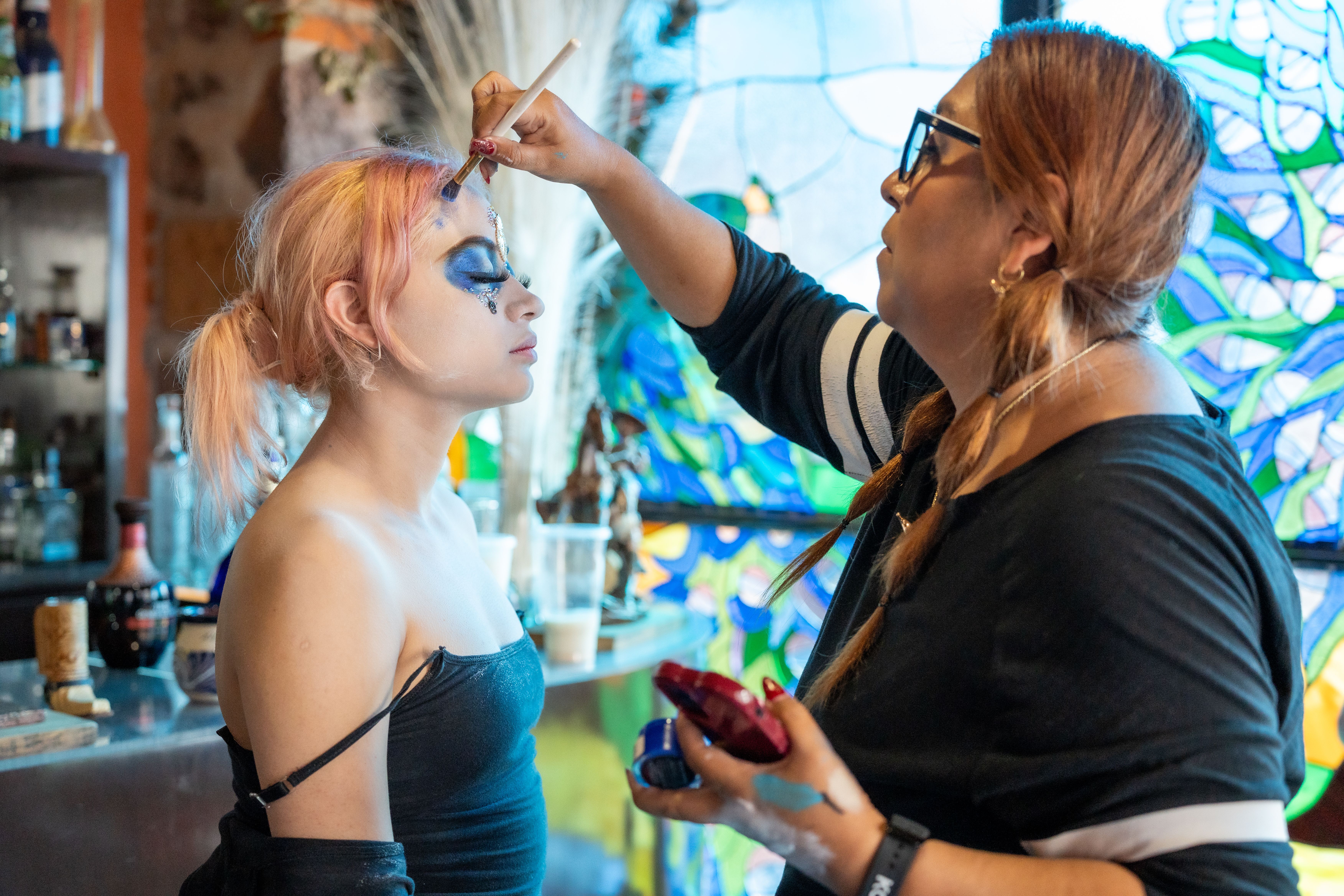 Gratis Fotos de stock gratuitas de ambiente artístico, América del Norte, aplicación de maquillaje Foto de stock
