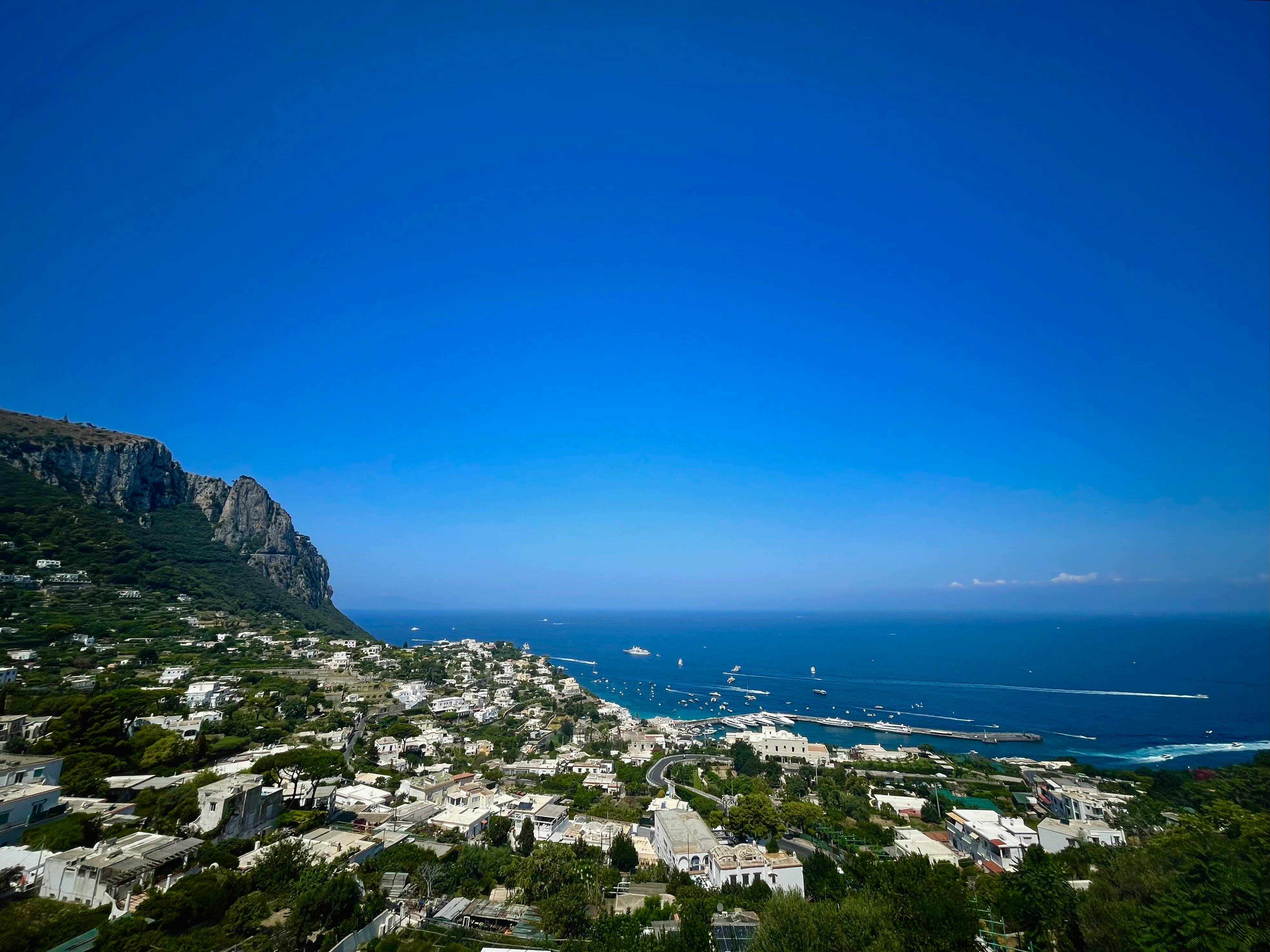 Stunning aerial view of Capri
