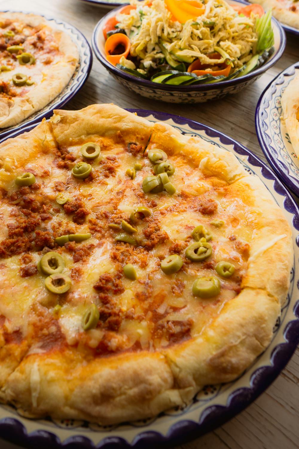 Mexican Bean and Cheese Pizza