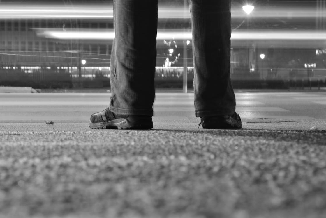 Free stock photo of crossing over, lights, night