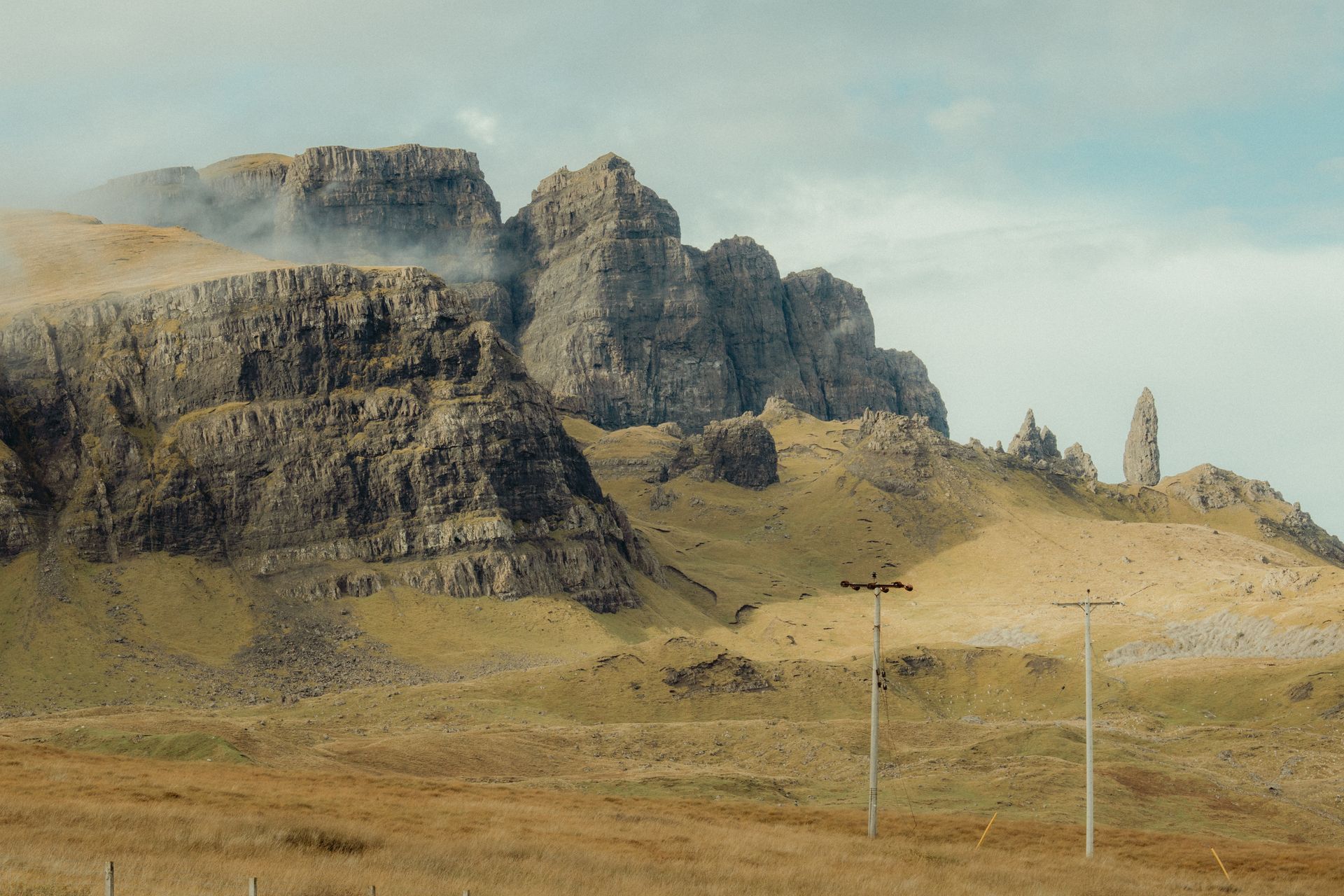Old Man of Storr Isle of Skye in mist