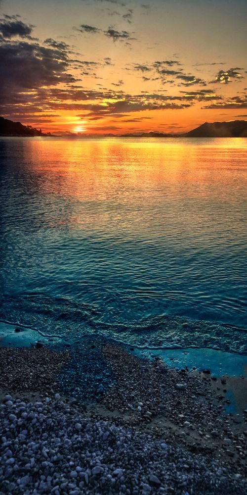 Free Cavtat sunset Stock Photo