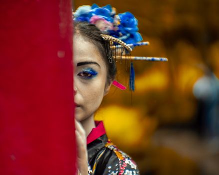 Portrait of Woman in Kimono 