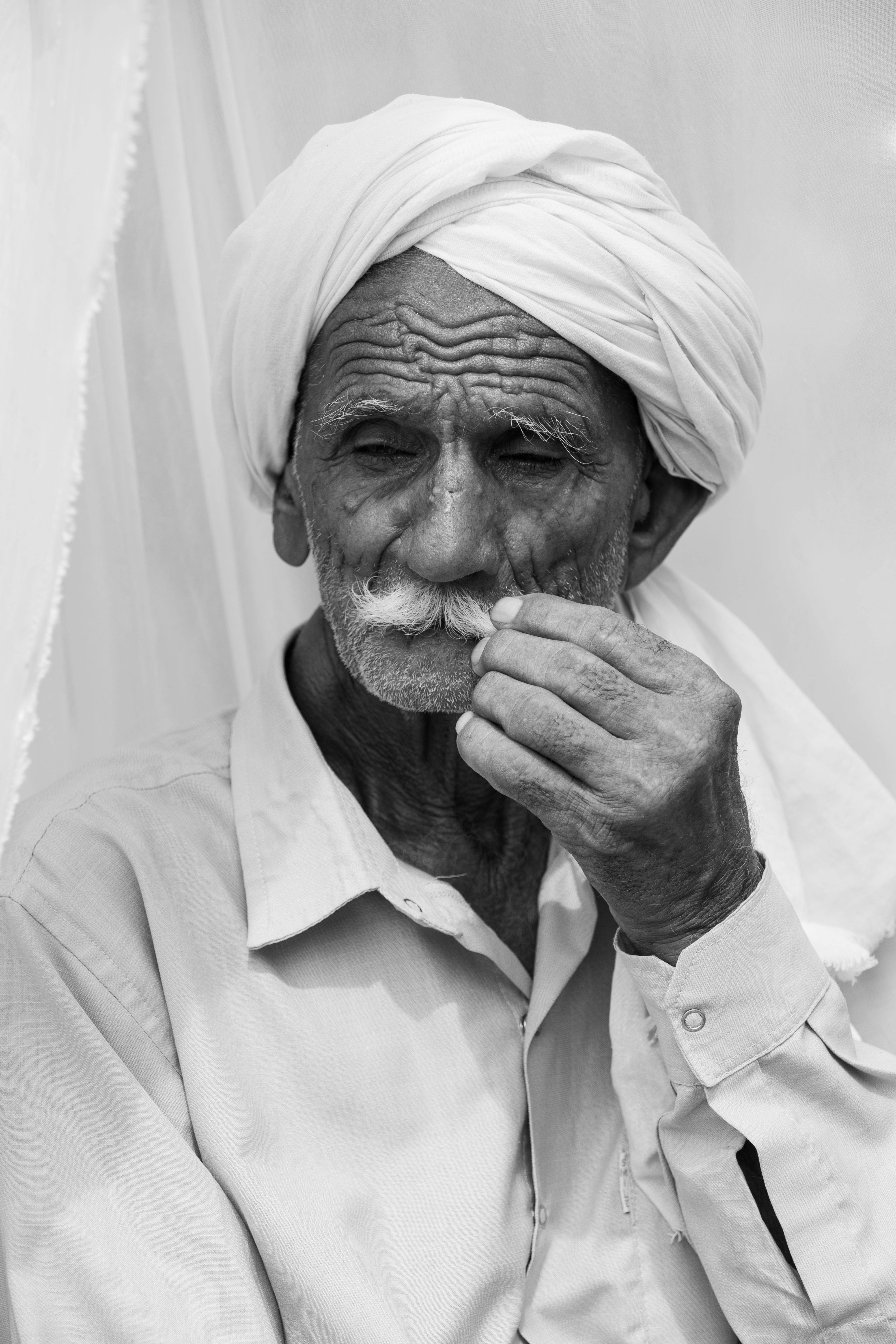 Portrait of a Senior Man Wearing a Turban · Free Stock Photo