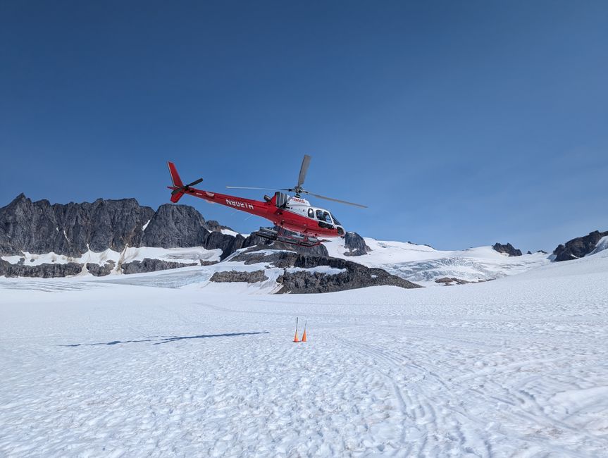 Vol en hélicoptère vers le Glacier Dart avec Dart Helicopters