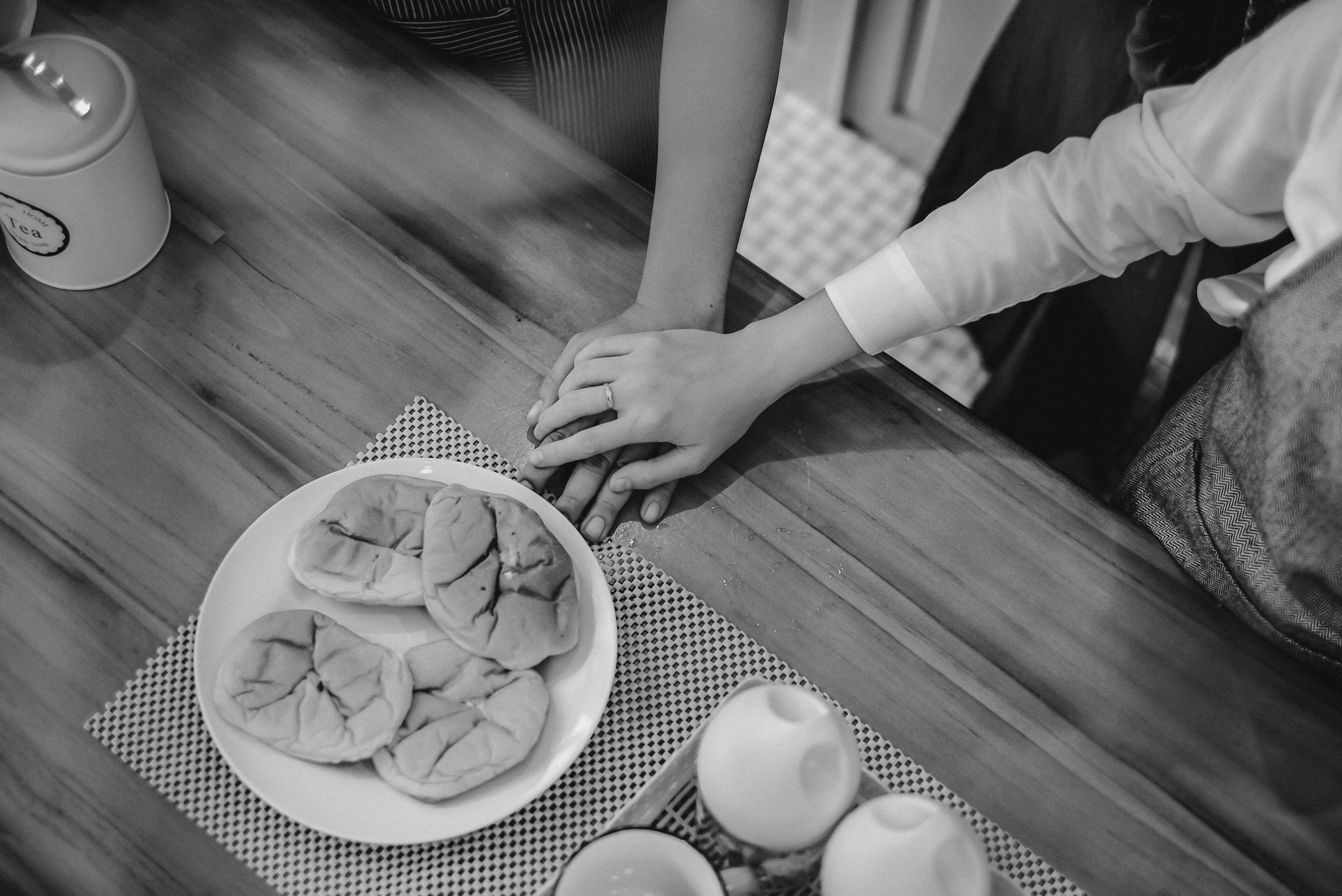 couples in shades of black and white