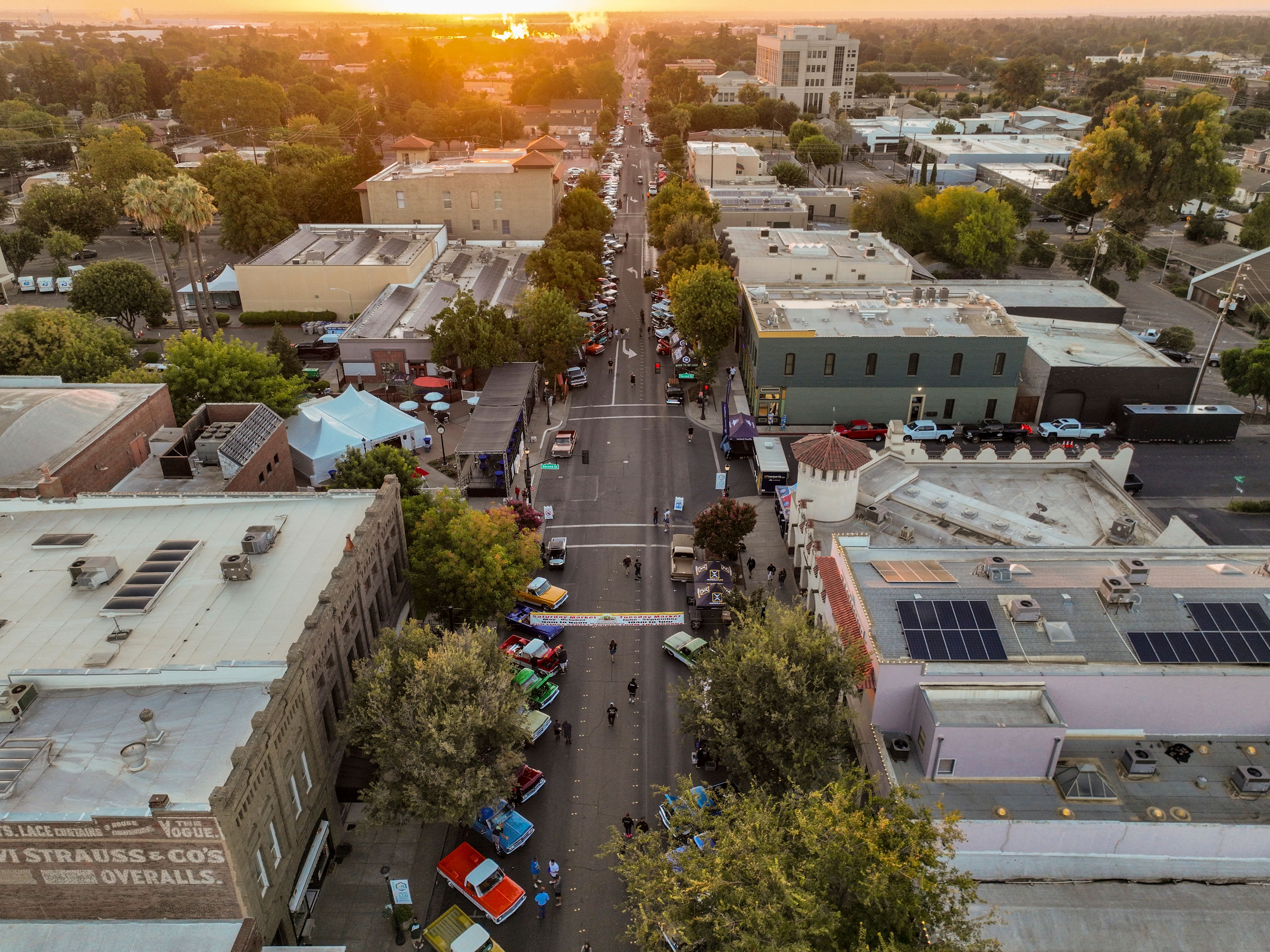 Downtown streets like these are made for walking - pack light and you'll cover more ground.