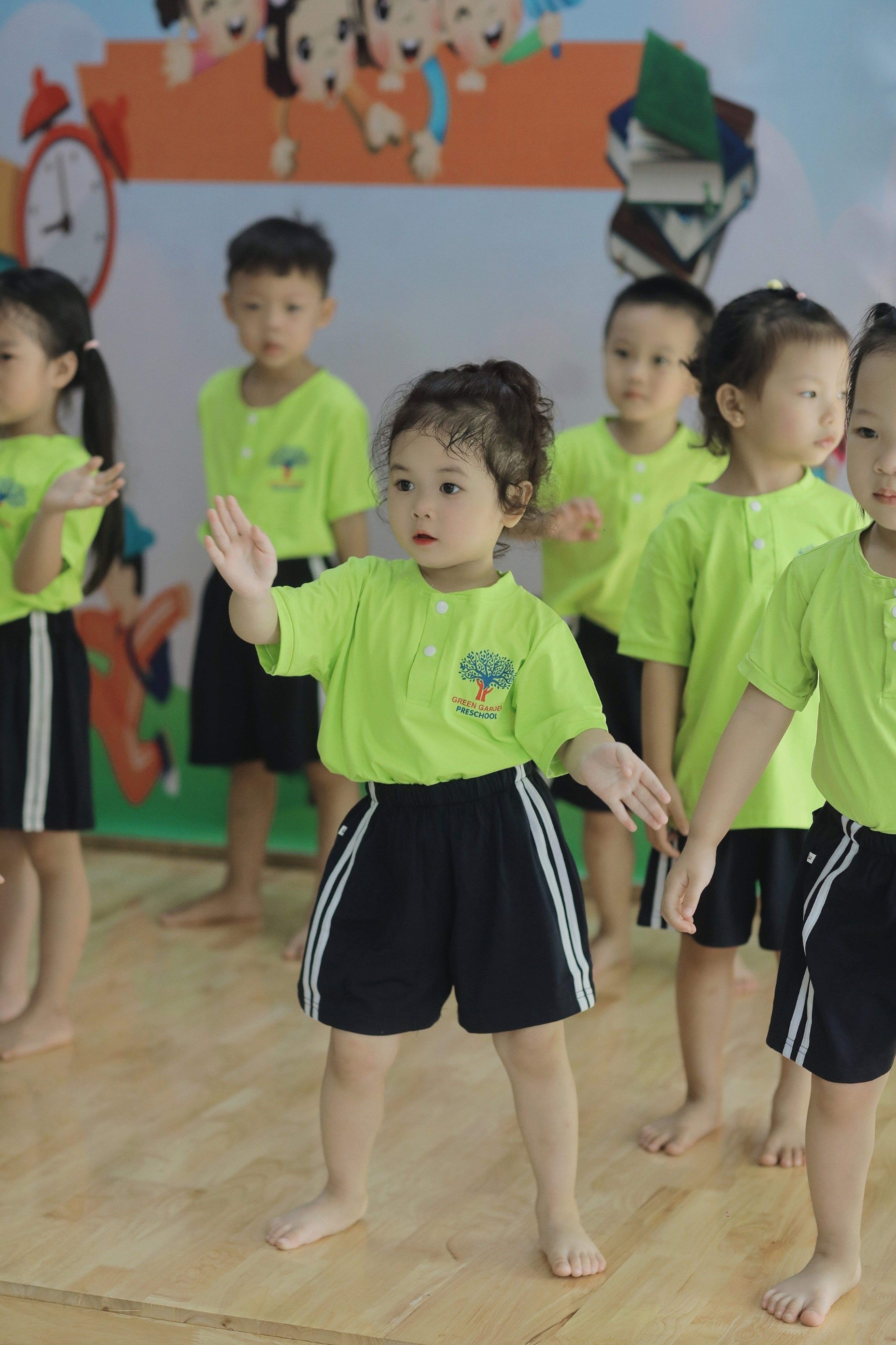 Young children learning together at a bright kindergarten classroom - typical of the small bilingual nurseries and daycares expat families use in Khon Kaen