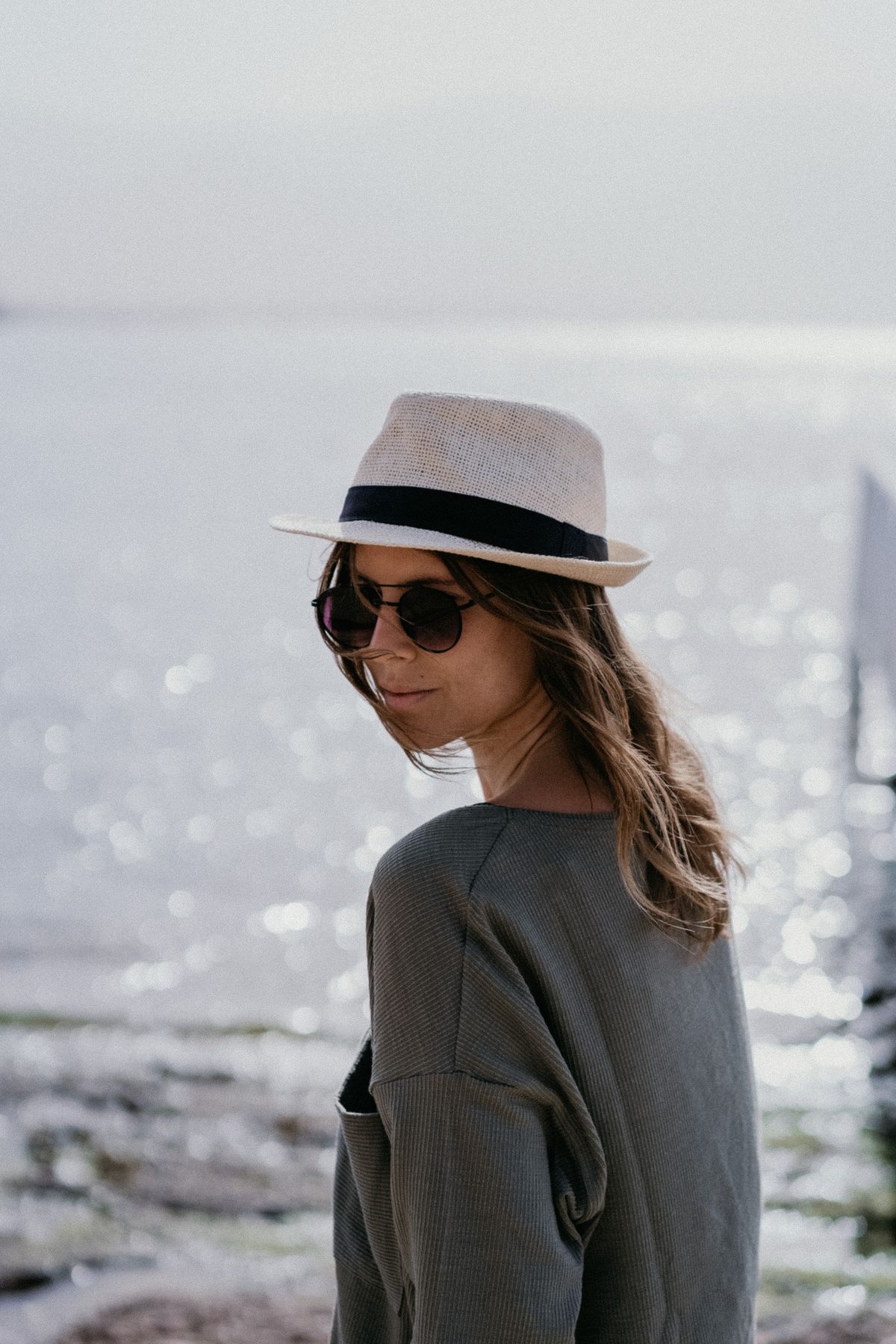 A calm sea at morning — the coastal mood of the summer knit