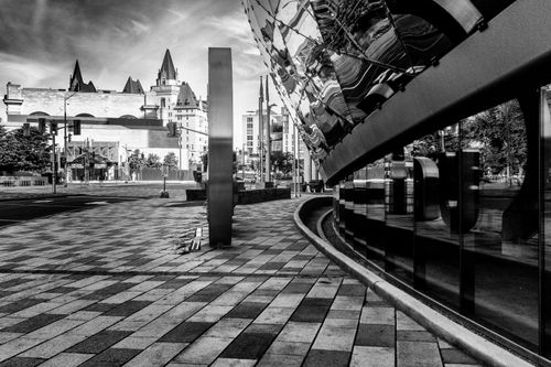 Free stock photo of abstract, black and white, building Stock Photo