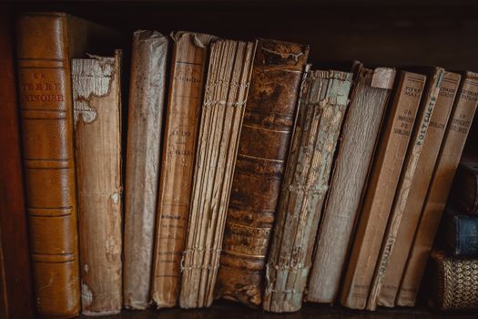 old books shelf