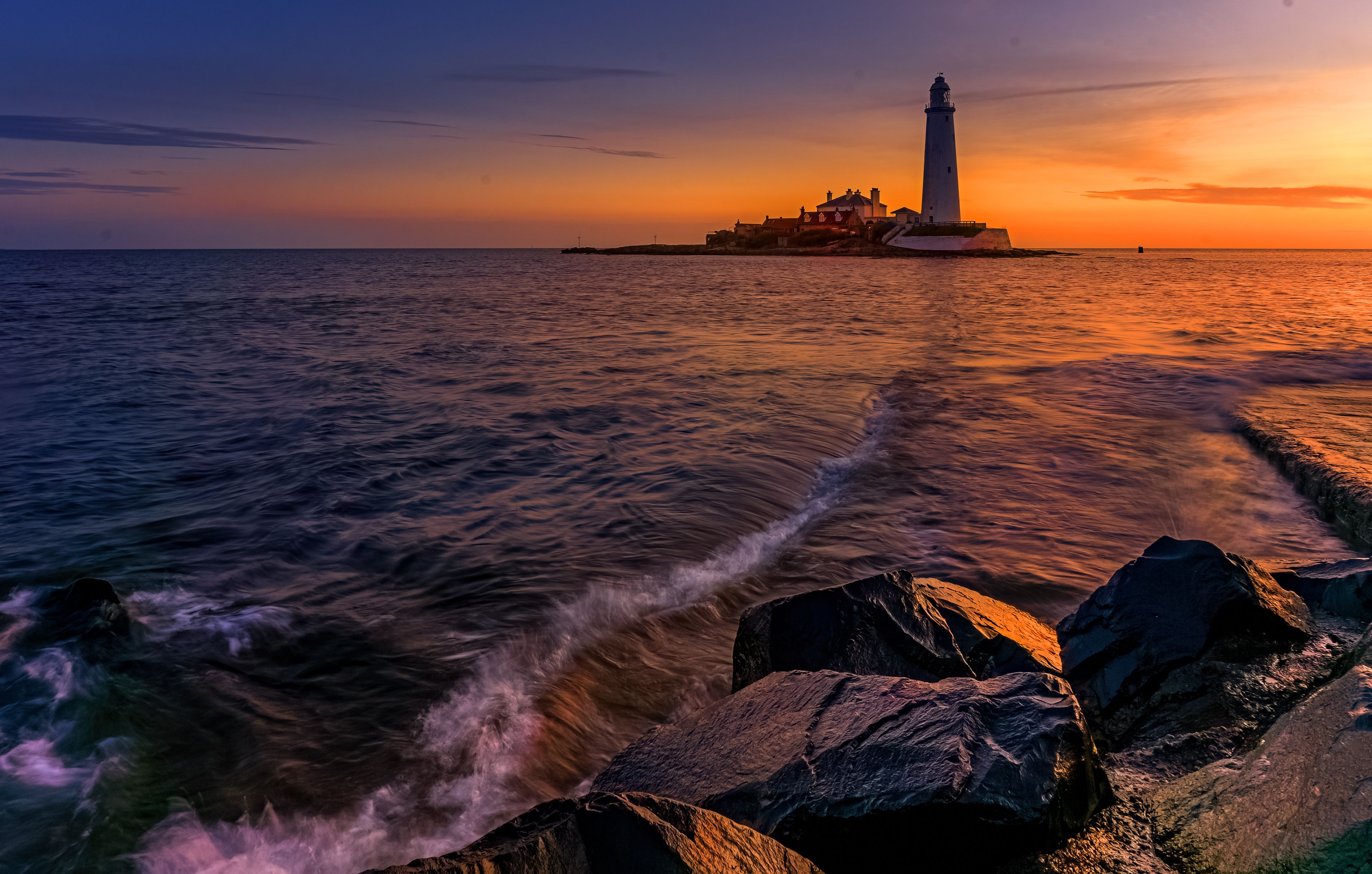 Artery8 Geburtstagskarte Sonnenuntergang Am Meer – 17,5x12,5 Cm, Blanko Innen, Mit Premium-Umschlag