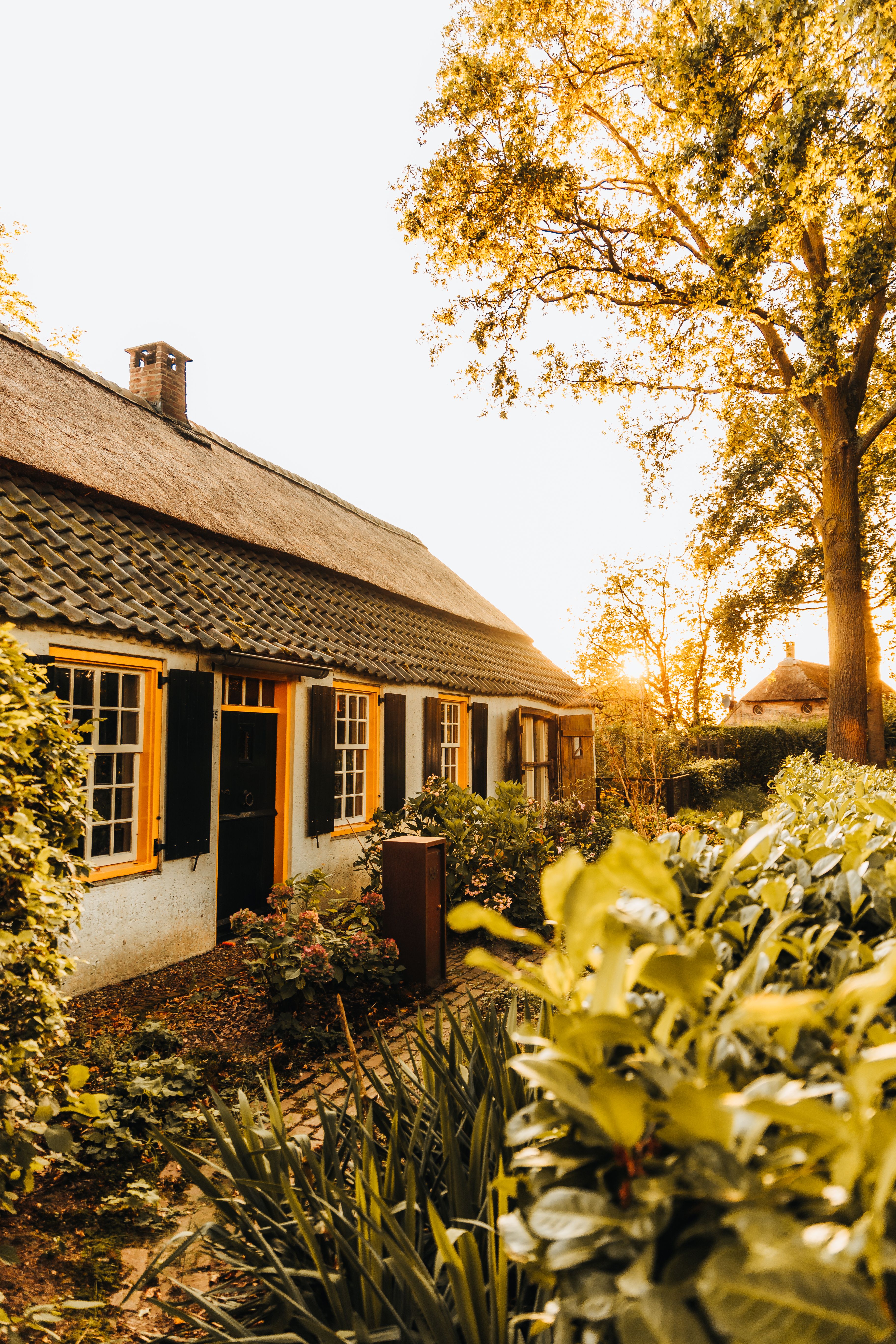 Village House at Sunset · Free Stock Photo