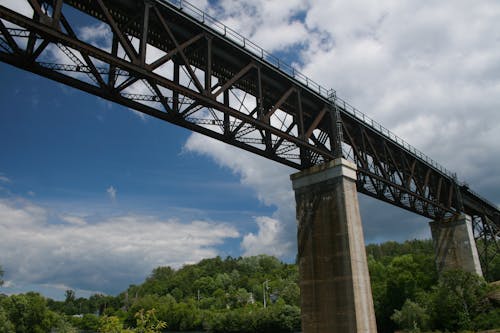 Free stock photo of blue skies, bridge