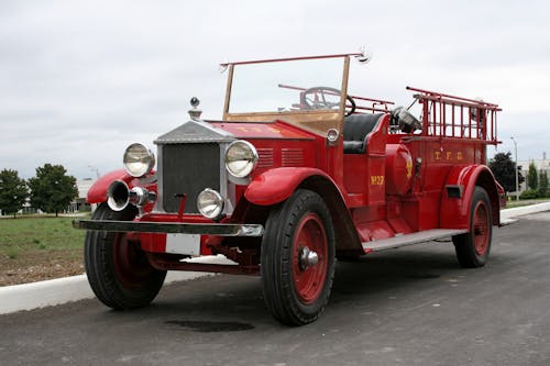 Free stock photo of fire truck, vintage car